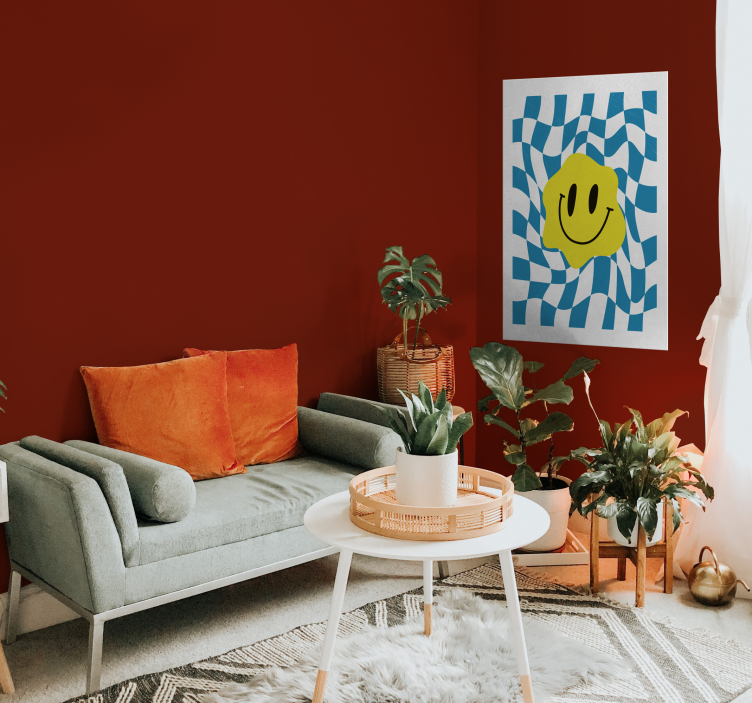 Poster con smile stile groovy - TenStickers