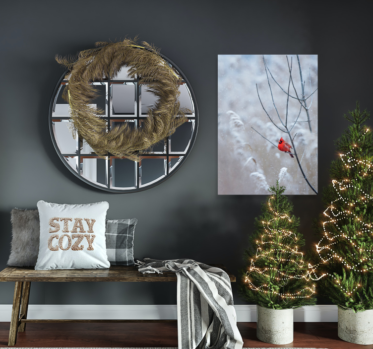 Poster con uccellino rosso - TenStickers