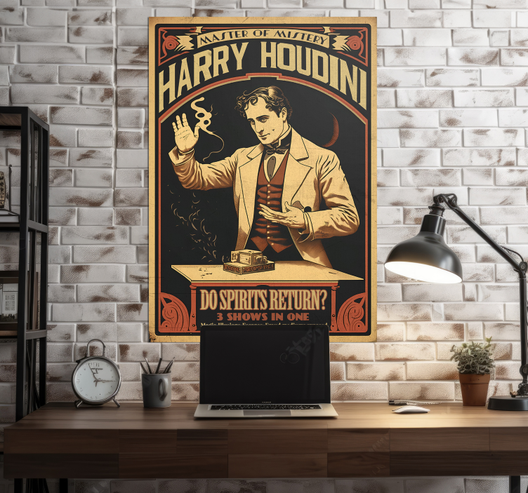 Poster da parete retrò Houdini  - TenStickers