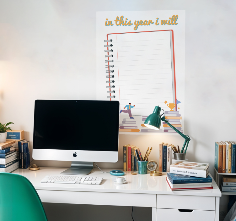 Poster degli obiettivi dell'anno - TenStickers