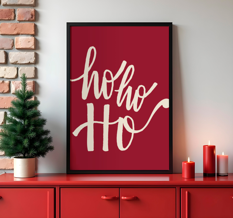 Poster di Babbo Natale oh oh oh - TenStickers