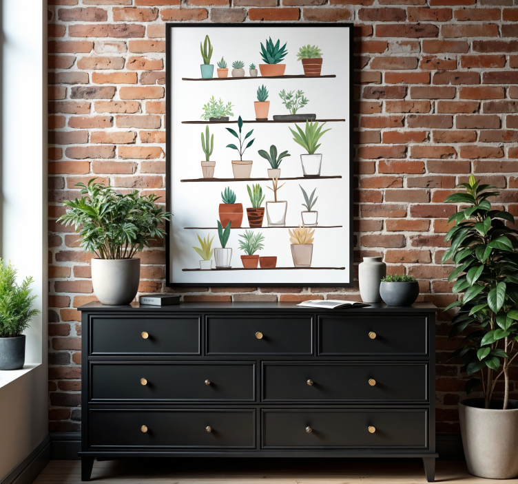 Poster disegno artistico piante - TenStickers