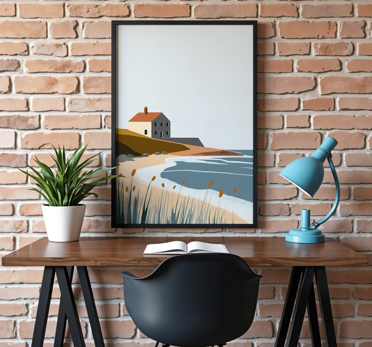 Poster disegno artistico vita tranquilla - TenStickers