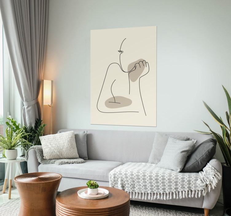 Poster effetto linee astratte - TenStickers