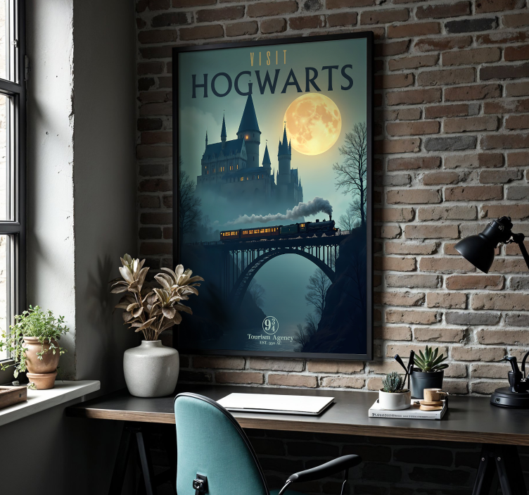 Poster camera ragazzi visitare hogwarts - TenStickers