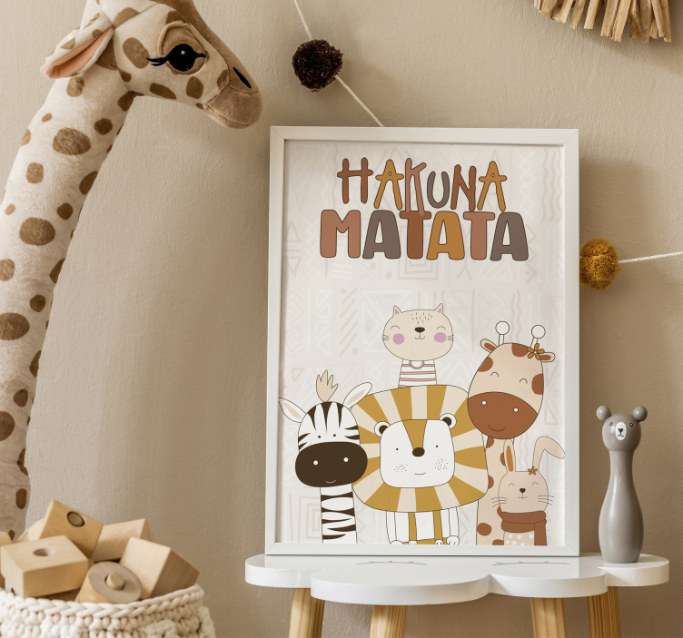 Poster d'arredo per la cameretta Hakuna Matata - TenStickers