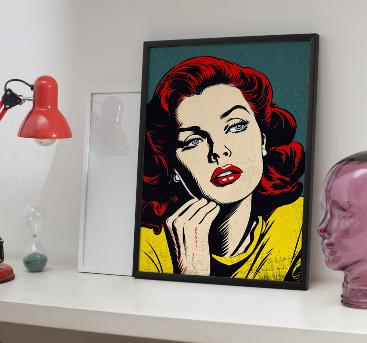 Poster pop art classica bella donna - TenStickers