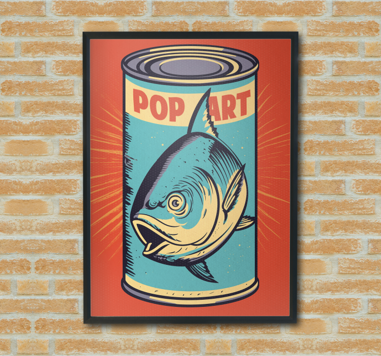 Poster pop art scatola di tonno - TenStickers