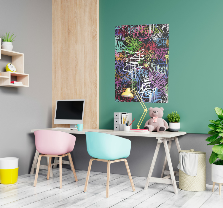 Poster stile graffiti colorato - TenStickers