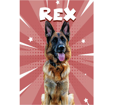 Poster animali stile comico personalizzato - TenStickers