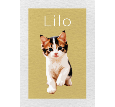 Poster animali effetto di disegno personalizzato - TenStickers