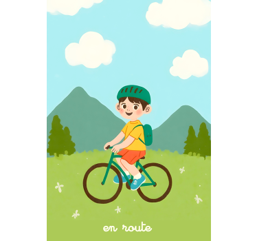 Manifesto Ciclismo sulla strada - TenStickers