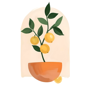 Poster Piante piccolo albero da frutto - TenStickers