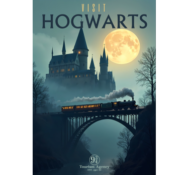 Poster camera ragazzi visitare hogwarts - TenStickers