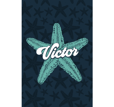 Poster camera ragazzi stelle marine blu - TenStickers