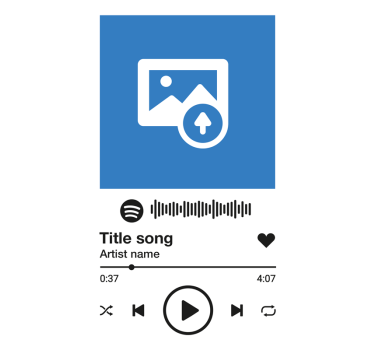 Poster salotto canvas spotify sfondo bianco - TenStickers