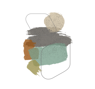 Poster salotto macchie di colore - TenStickers