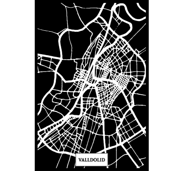 Poster salotto mappa topografica valladolid - TenStickers