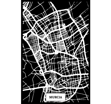 Poster salotto mappa topografica murcia - TenStickers
