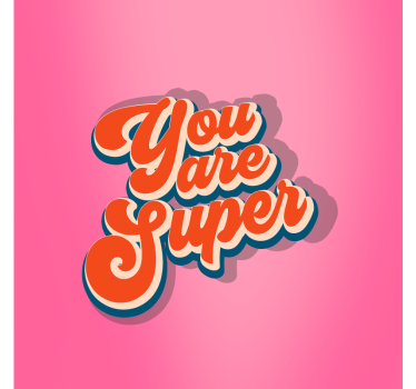 Poster camera ragazzi sei una citazione super - TenStickers