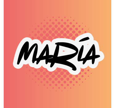 Poster camera ragazzi arte del nome personalizzata - TenStickers