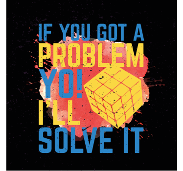 Poster camera ragazzi citazione cubo di rubik - TenStickers