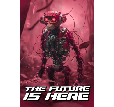 Poster camera ragazzi robot scimmia - TenStickers