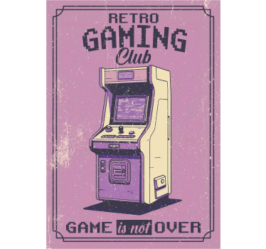 Poster camera ragazzi club di giochi retrò - TenStickers