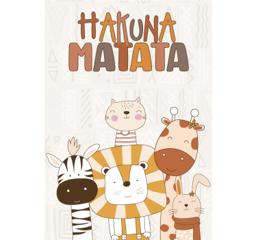Poster d'arredo per la cameretta Hakuna Matata - TenStickers