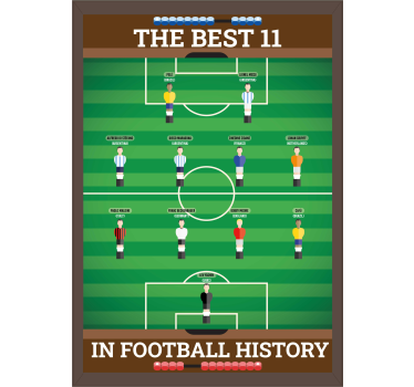 Poster camera ragazzi migliori 11 nella storia del calcio - TenStickers