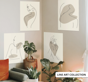 Poster con sagoma di mani - TenStickers
