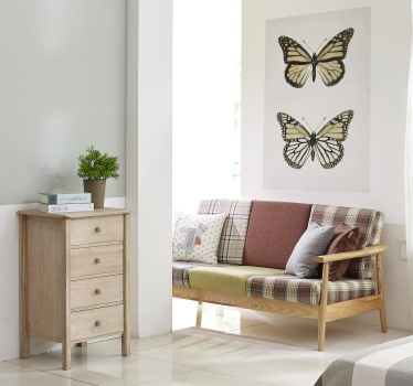 Poster con farfalle con ali aperte - TenStickers