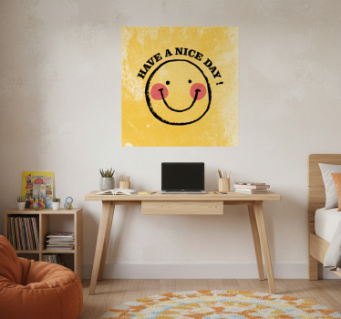 Poster camera ragazzi design faccina sorridente - TenStickers