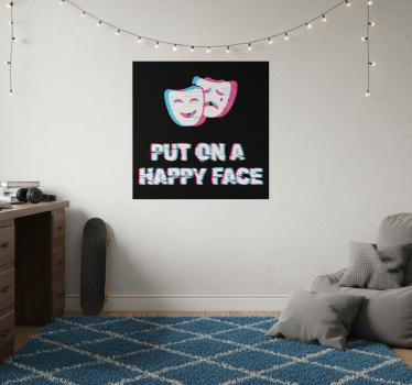 Poster camera ragazzi espressione di felicità - TenStickers