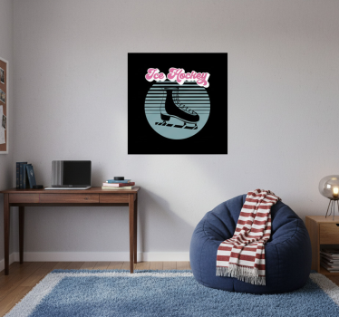 Poster camera ragazzi pattini da ghiaccio - TenStickers
