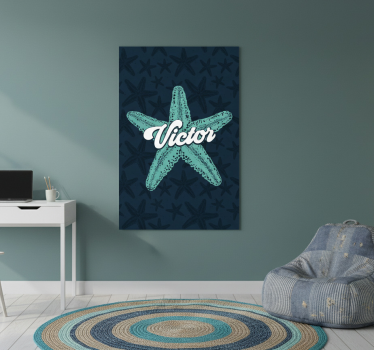 Poster camera ragazzi stelle marine blu - TenStickers