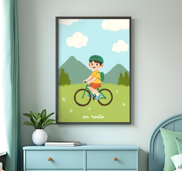 Manifesto Ciclismo sulla strada - TenStickers