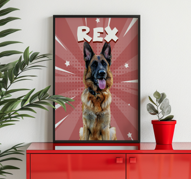 Poster animali stile comico personalizzato - TenStickers