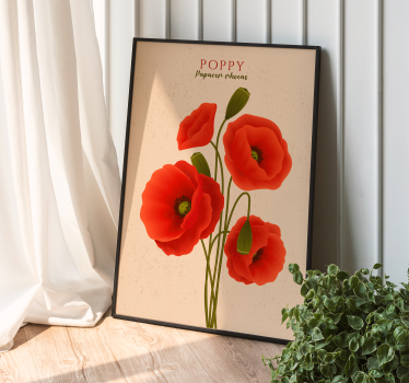 Poster a tema floreale papaveri - TenStickers