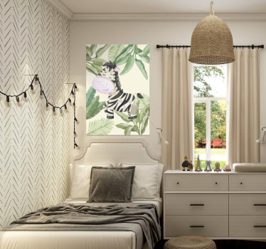 Poster con zebra - TenStickers