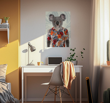 Poster camera ragazzi elegante koala - TenStickers