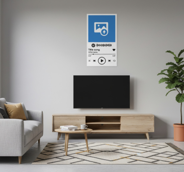 Poster salotto canzone spotify personalizzata - TenStickers