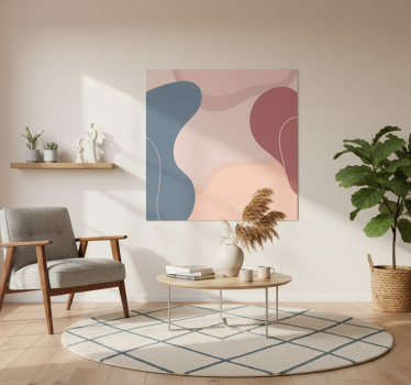 Poster salotto colori tenui per decorare muri - TenStickers