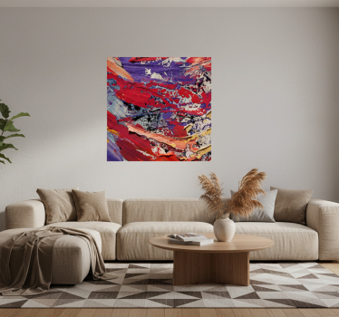 Poster salotto pittura a spruzzo colori - TenStickers