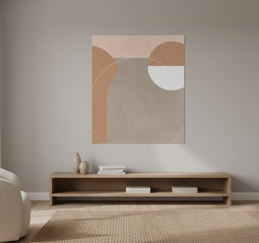 Poster salotto stile geometrico irregolare - TenStickers
