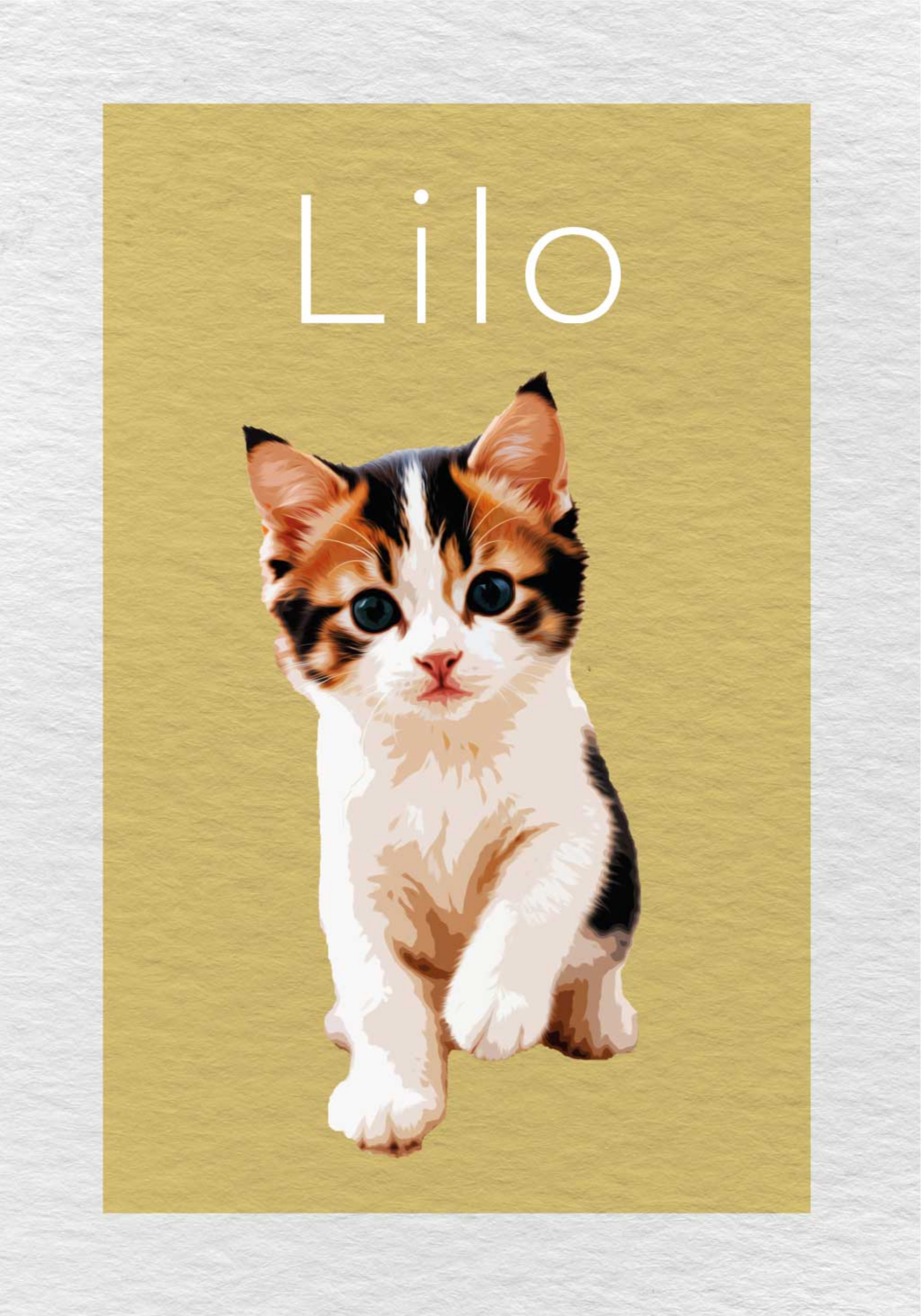 Poster animali effetto di disegno personalizzato - TenStickers