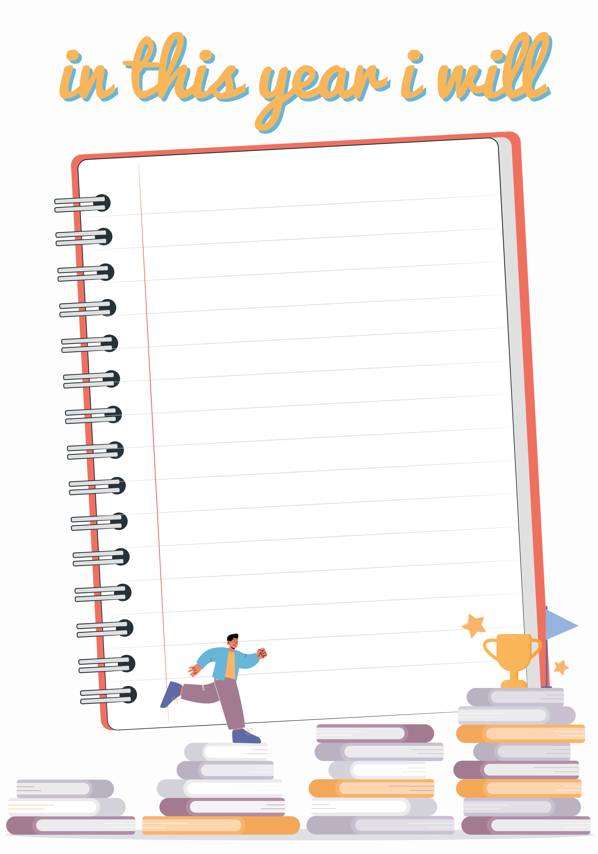 Poster degli obiettivi dell'anno - TenStickers