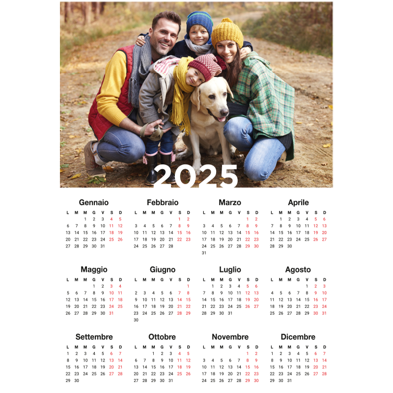 poster da parete personalizzati calendario 2025 - TenStickers
