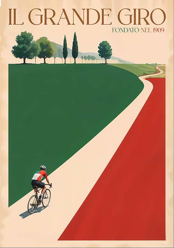 Manifesto Ciclismo il grande giro - TenStickers