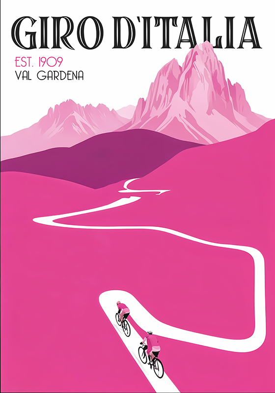 Manifesto Ciclismo val gardena - TenStickers